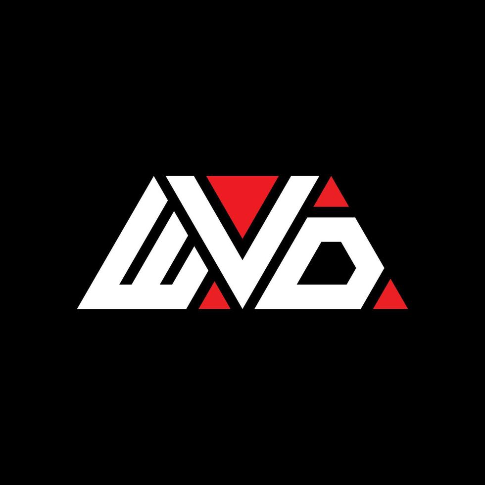 design de logotipo de letra triângulo wvd com forma de triângulo. monograma de design de logotipo de triângulo wvd. modelo de logotipo de vetor de triângulo wvd com cor vermelha. logotipo triangular wvd logotipo simples, elegante e luxuoso. wvd