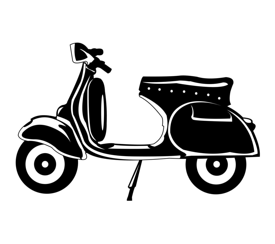 logotipo da motocicleta - ilustração vetorial, design de emblema em fundo branco vetor
