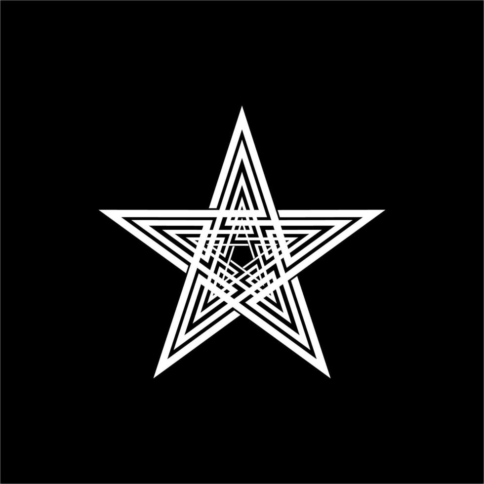 forma de estrela para logotipo, ícone, símbolo, pictograma ou elemento de design gráfico. ilustração vetorial vetor