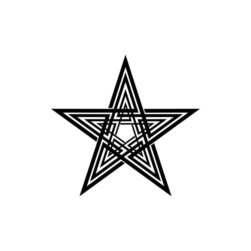 forma de estrela para logotipo, ícone, símbolo, pictograma ou elemento de design gráfico. ilustração vetorial vetor