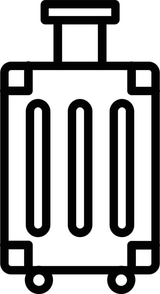 ícone de linha de vetor de bagagem