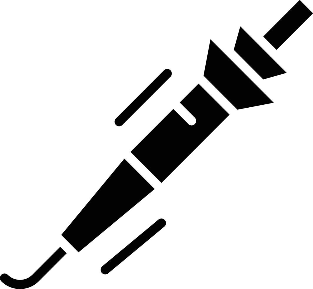 ícone de vetor de glifo de pirografia