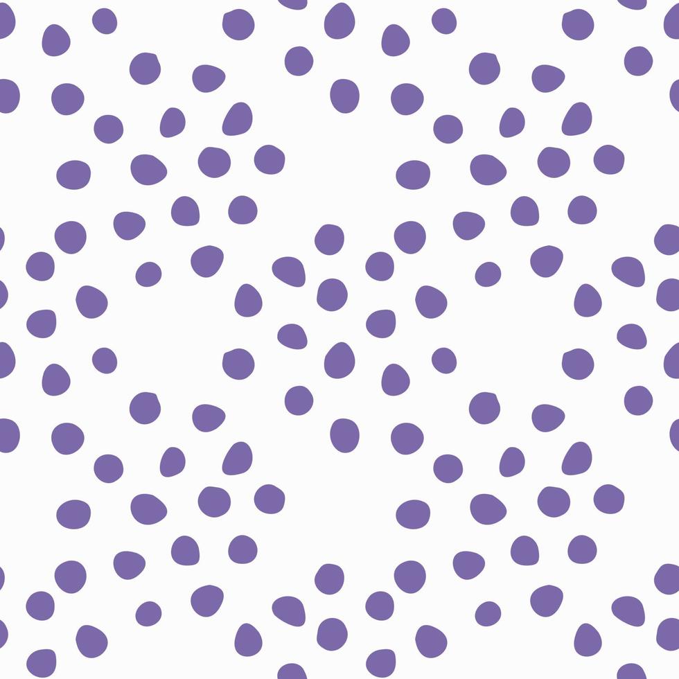 sem costura padrão de rabiscos de pontos violetas. ilustração na moda contemporânea moderna abstrata. formas orgânicas. design de crianças fofas para papel de parede, papel, tecido, papelaria, têxtil vetor