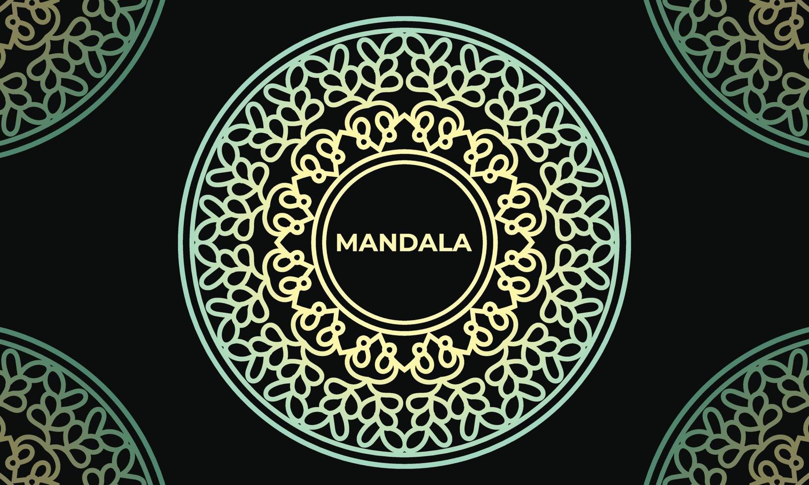 design de plano de fundo mandala colorida. projeto de mandala ornamental. design de padrão de mandala. vetor