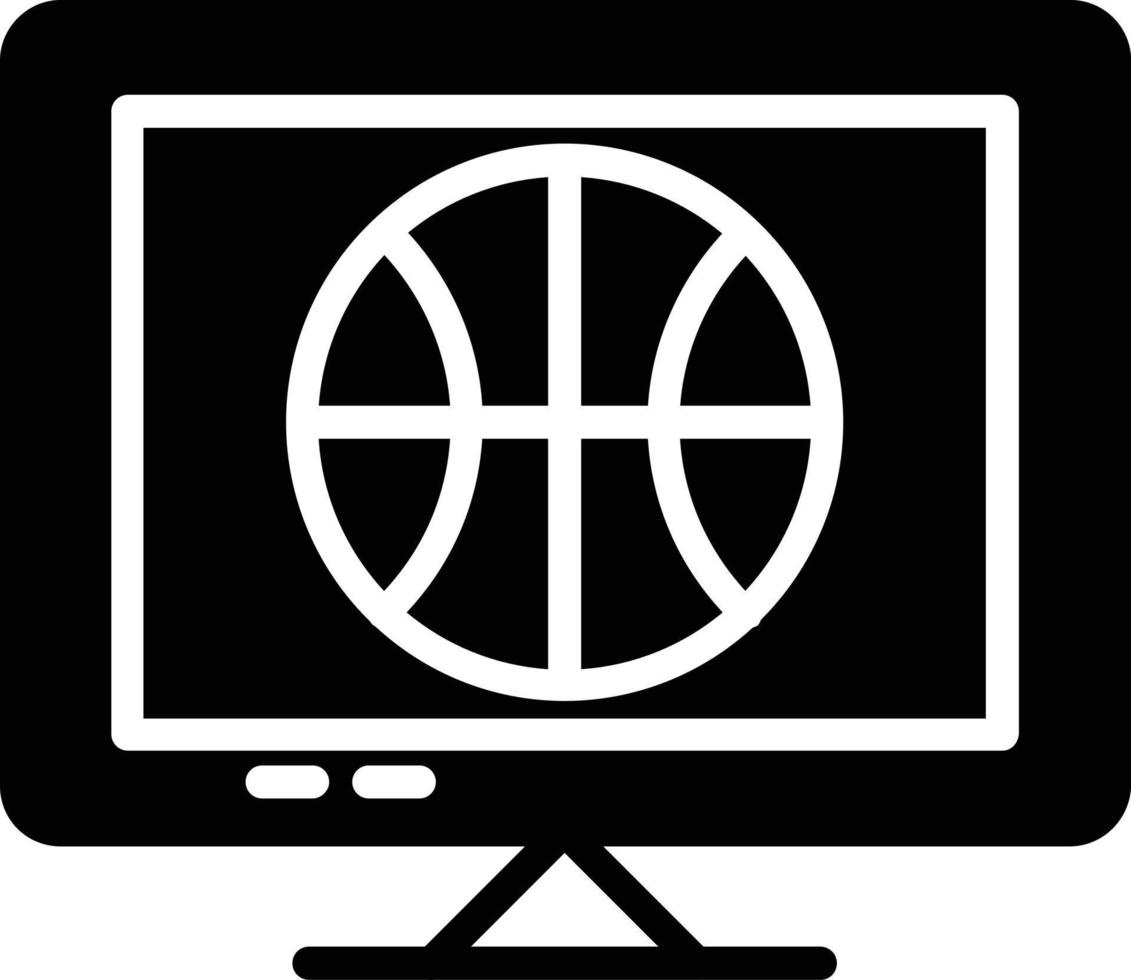ícone de glifo de basquete vetor