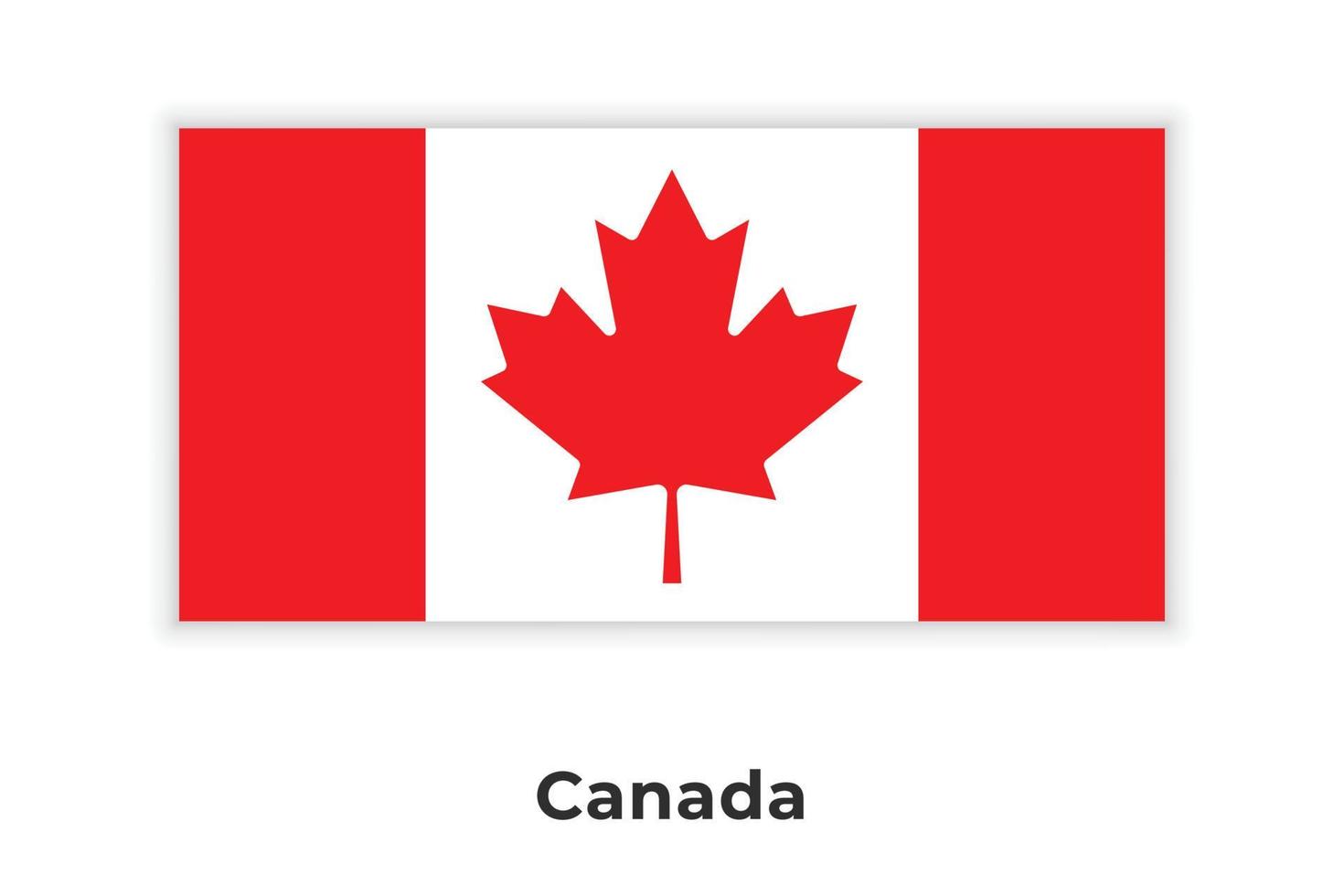 a bandeira nacional do Canadá vetor