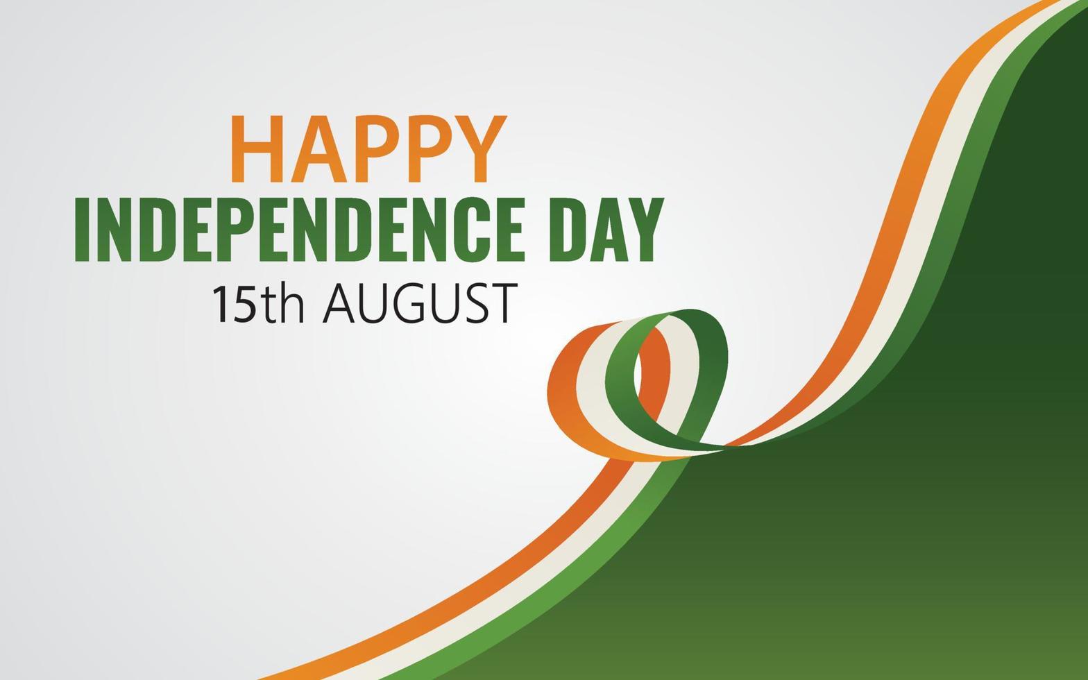 ilustração vetorial de celebração do dia da independência indiana de 15 de agosto. vetor
