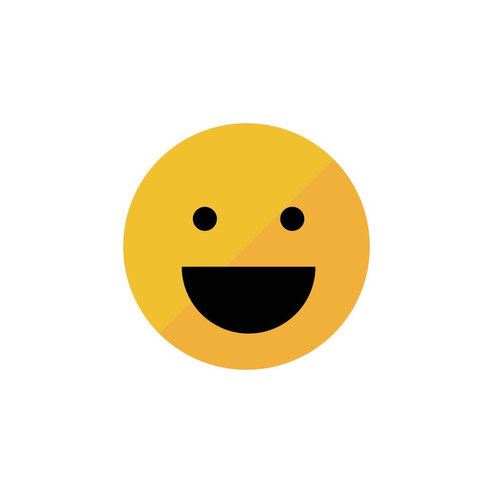 vetor de rosto emoji para apresentação do ícone do símbolo do site