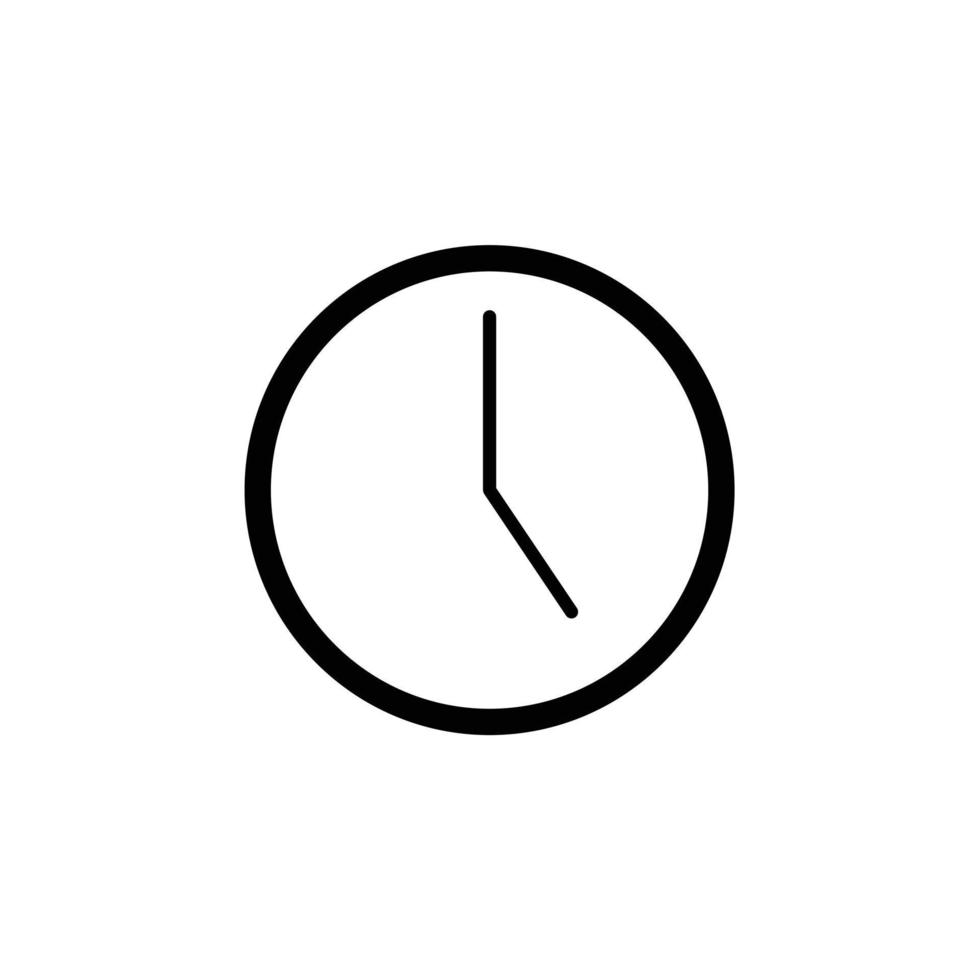 vetor de relógio para apresentação do ícone do símbolo do site