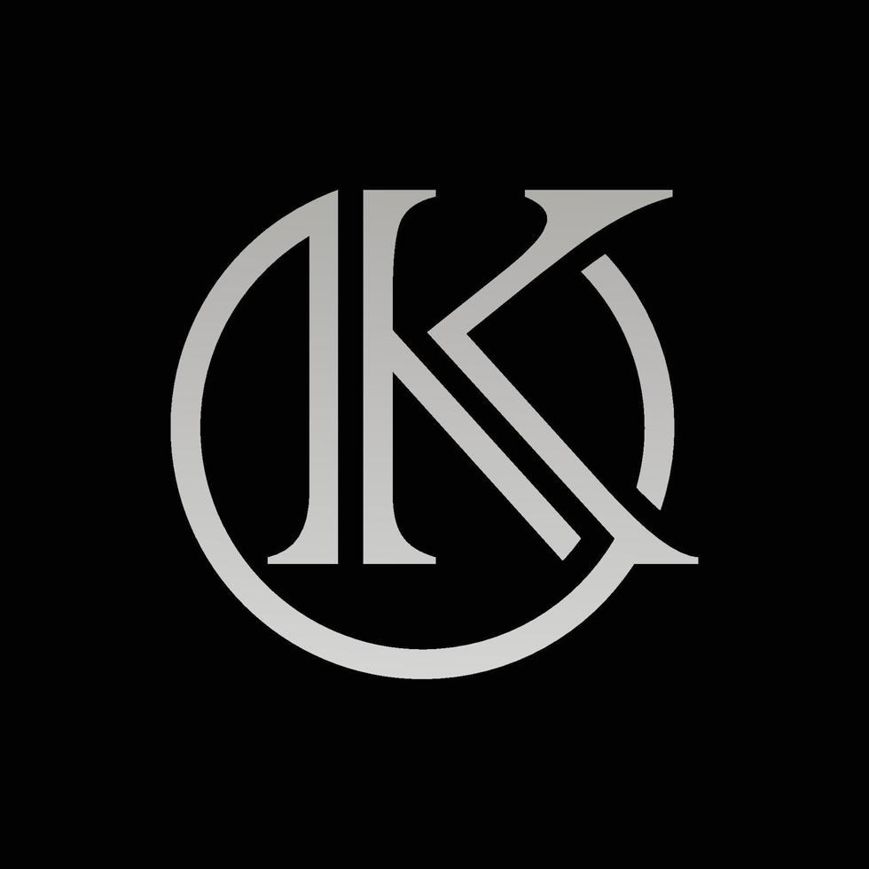 vetor de logotipo da letra k