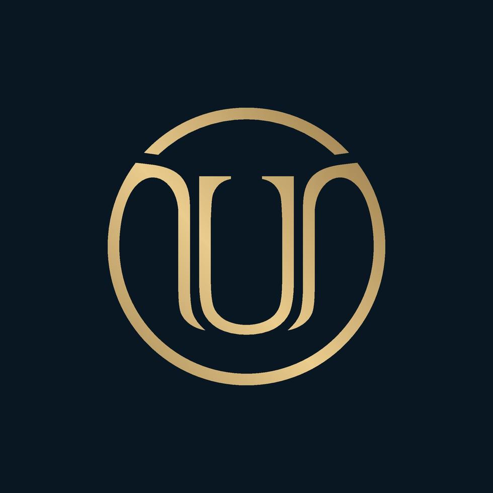 vetor de logotipo da letra u