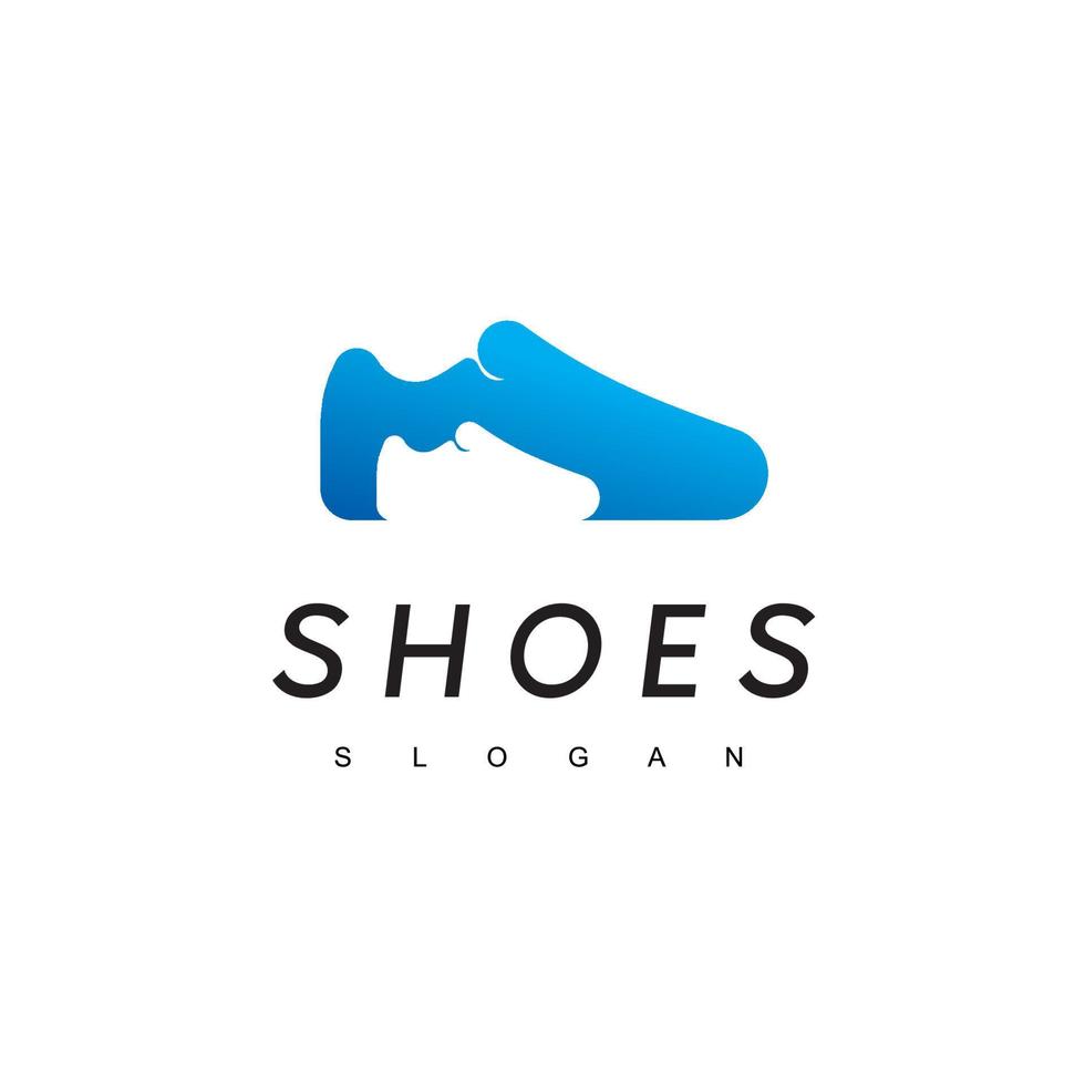 sapatos logotipo loja de moda símbolo vetor