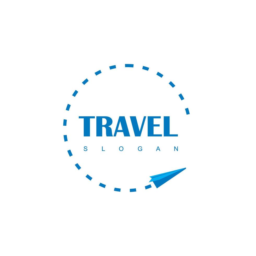 modelo de design de logotipo de agência de turismo e viagens vetor