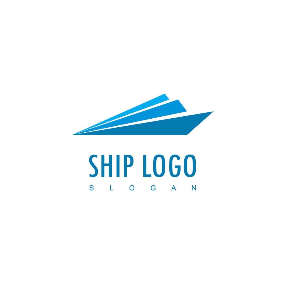 logotipo do navio, ícone da empresa de viagens e transporte vetor