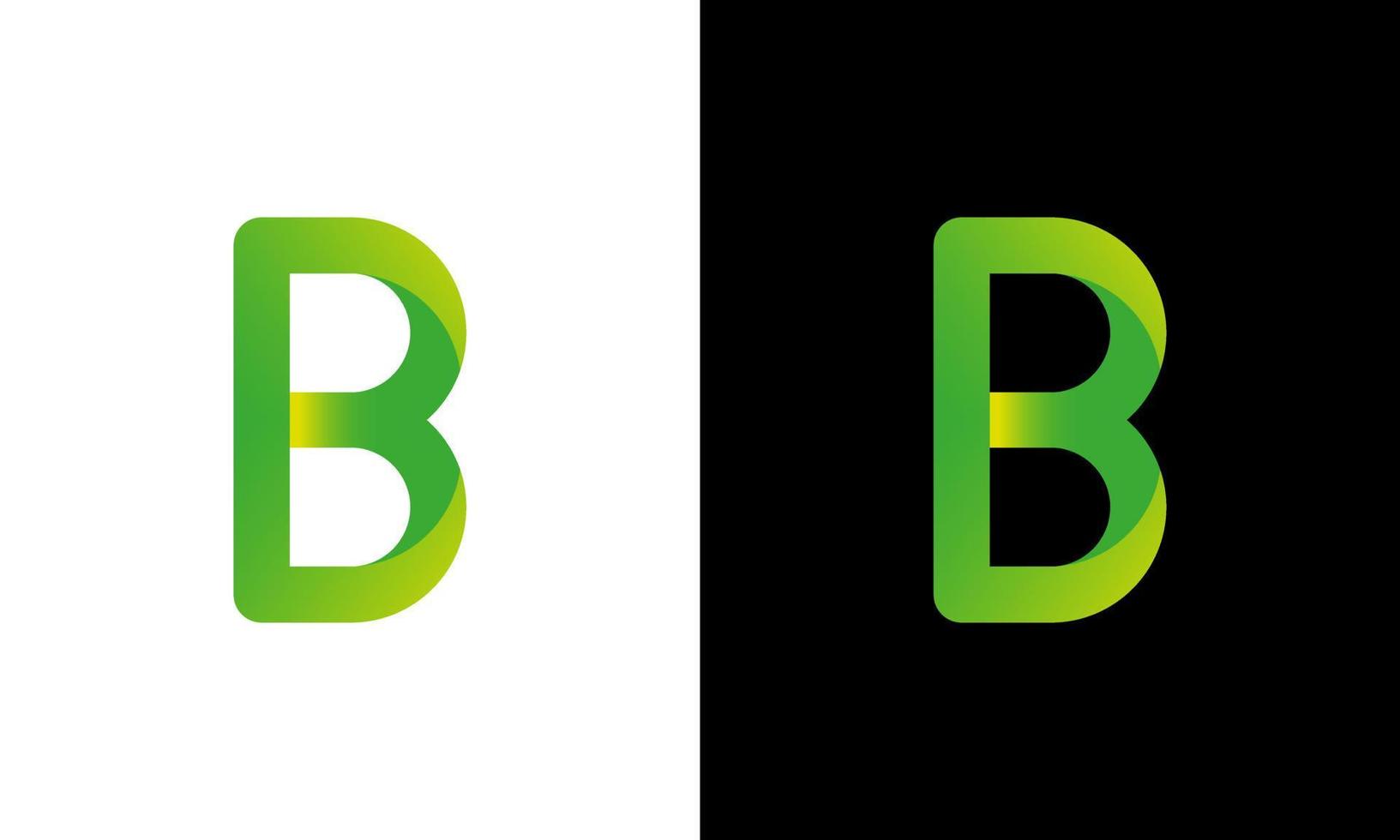 modelo de vetor livre de design de logotipo letra b.