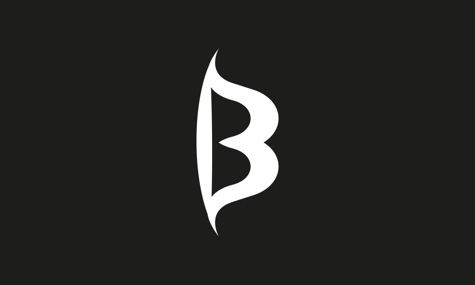 modelo de vetor livre de design de logotipo letra b.