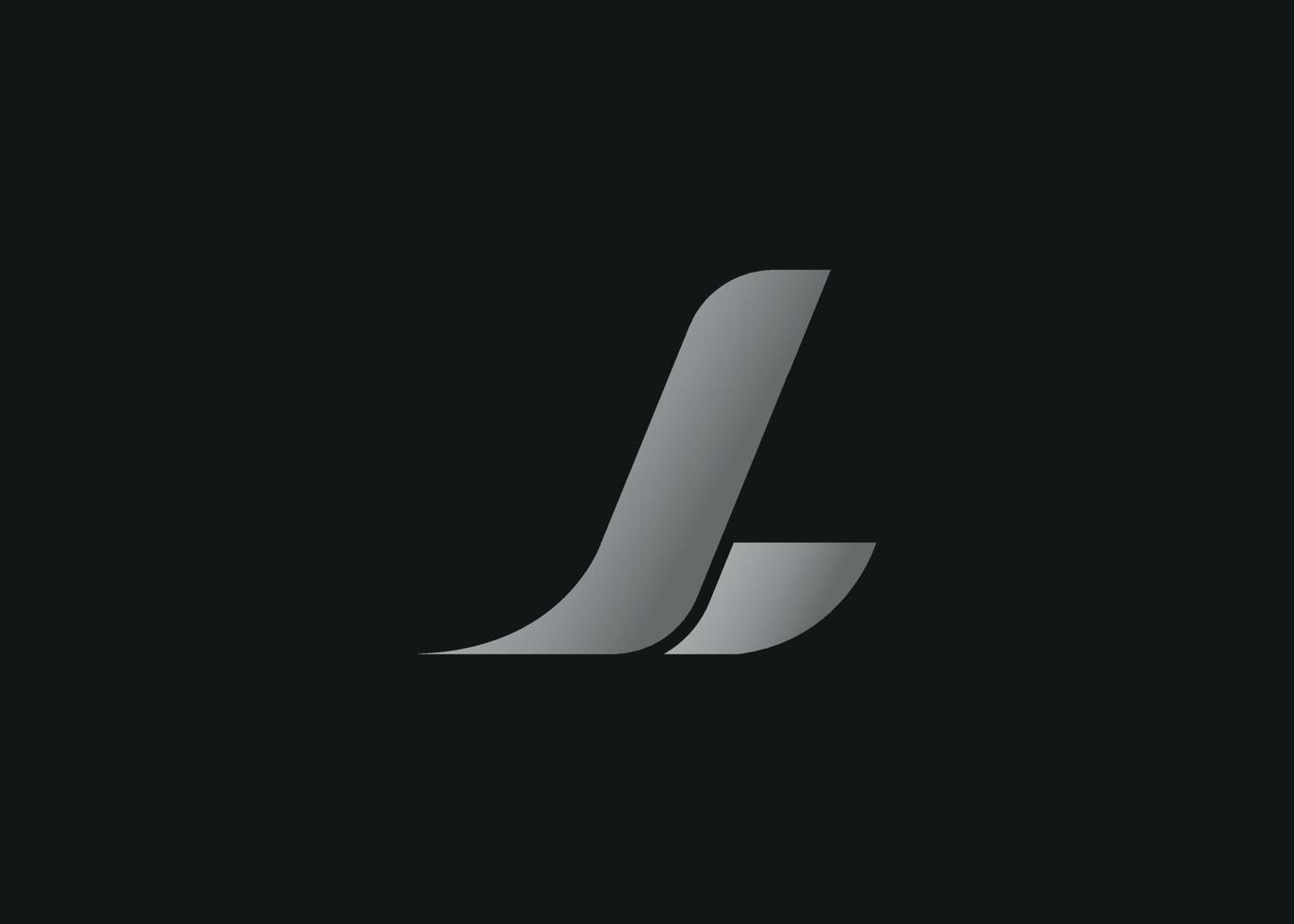 arquivo de vetor gratuito de design de logotipo de letra jl