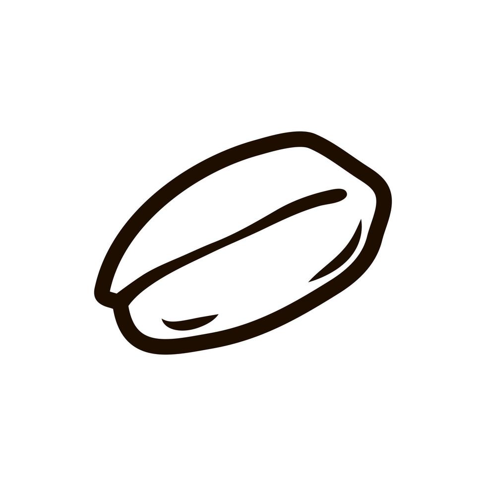 ícone de flocos de aveia em um fundo branco e isolado. produto saudável. esboço vetorial para a preparação de mingau de aveia. vetor