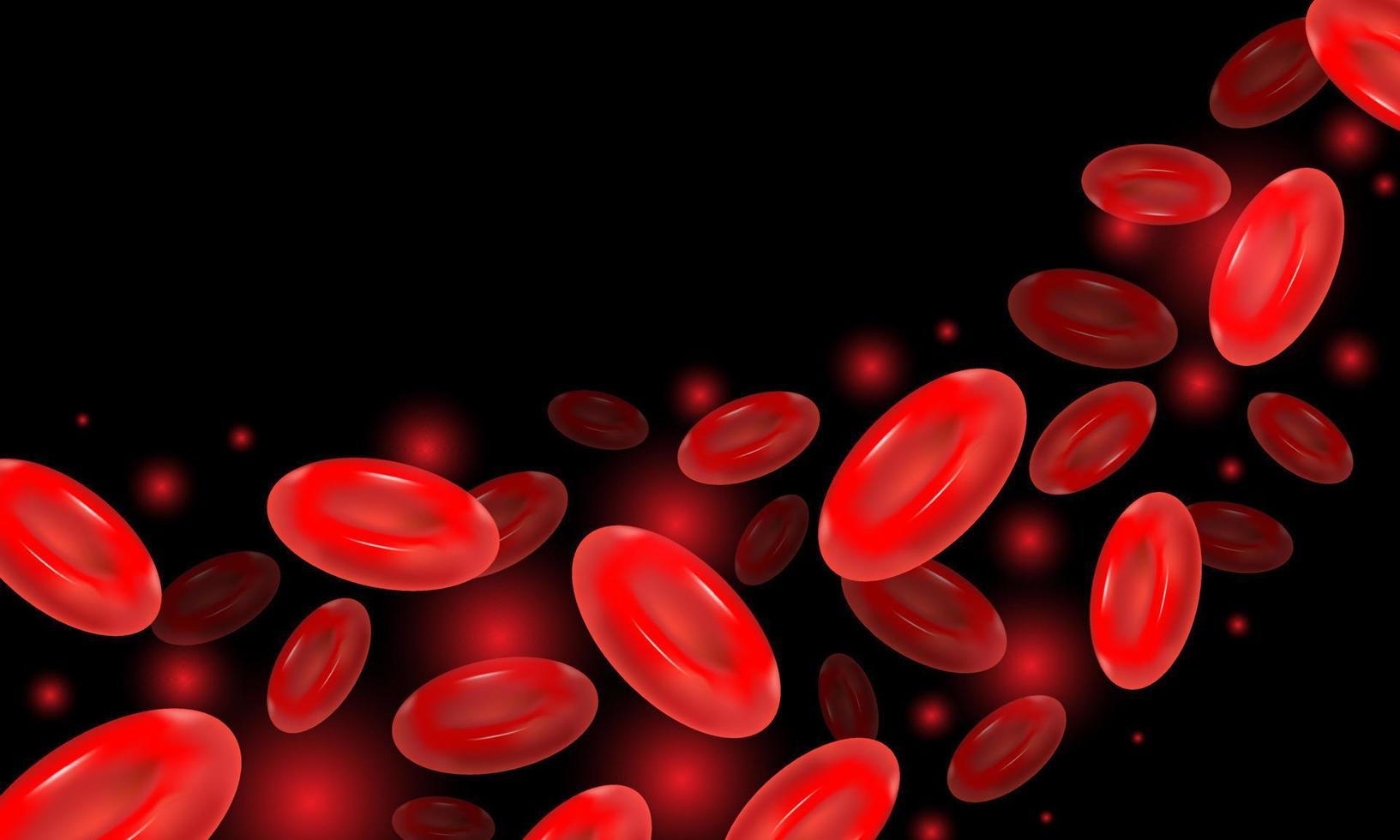 abstrato eritrócitos vermelhos realistas. dia mundial da hemofilia. banner com ilustração de estoque cópia space.vector. vetor