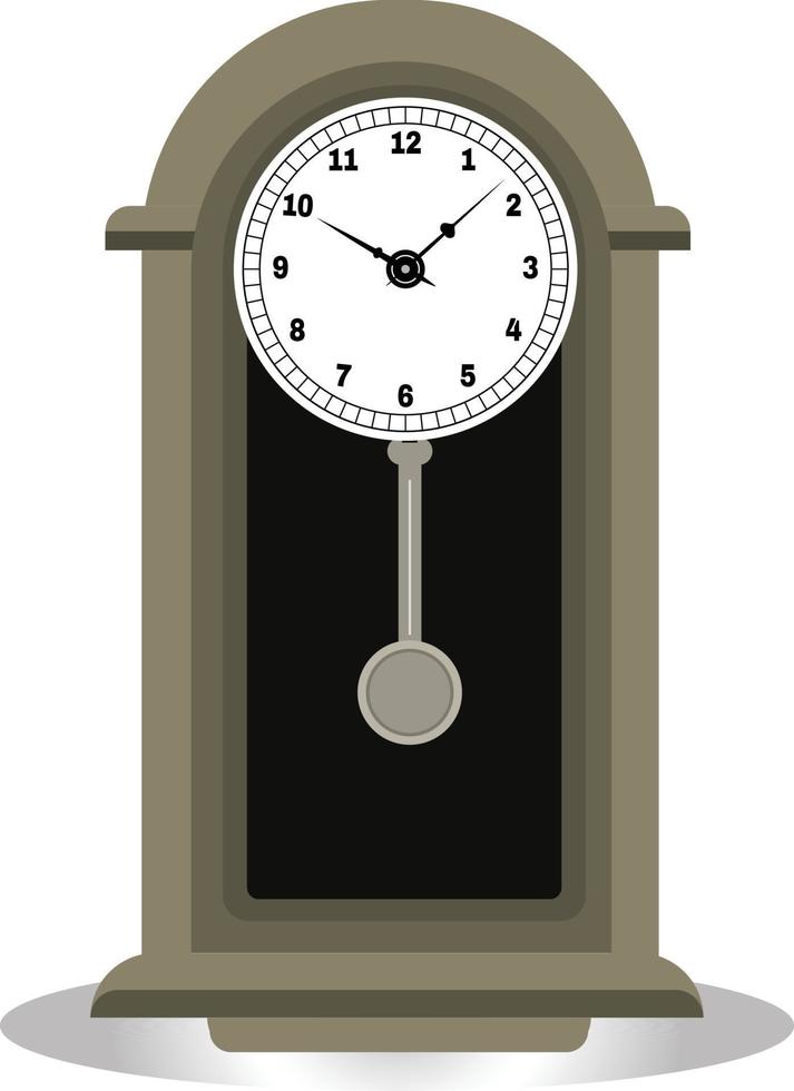 modelo de design de relógio de parede branca grande vetor