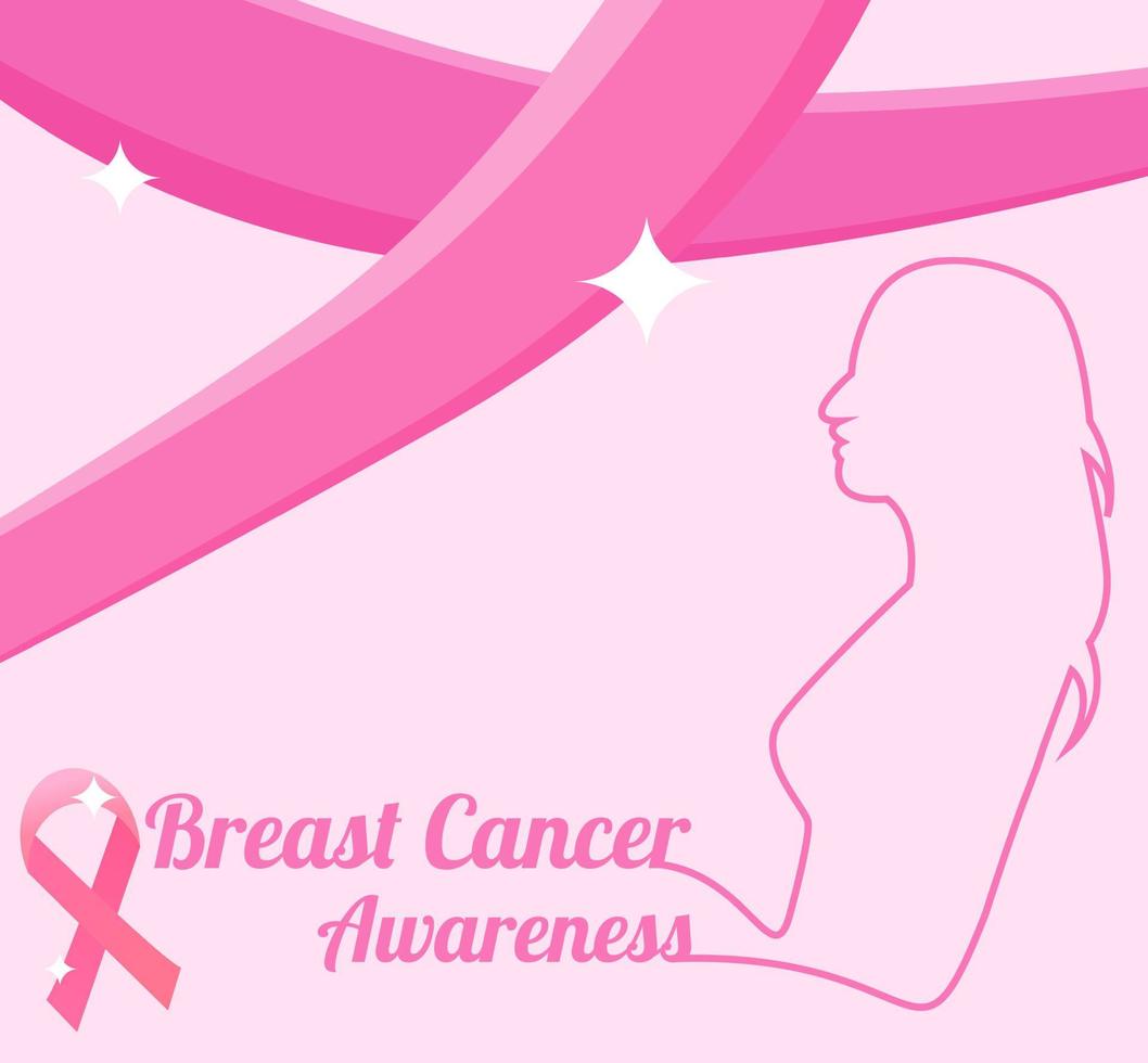 fundo de conscientização do câncer de mama vetor
