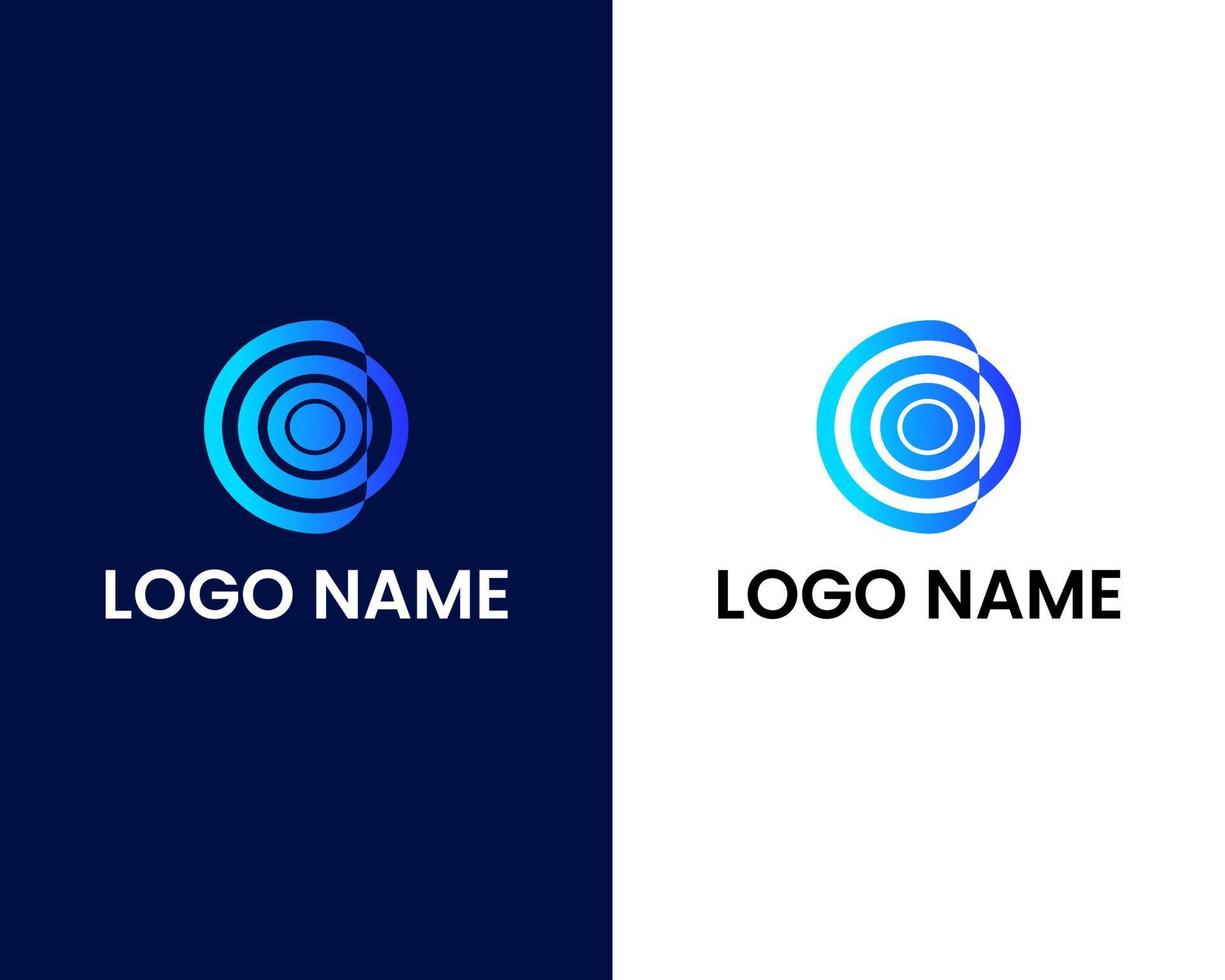 modelo de design de logotipo moderno letra o e c vetor