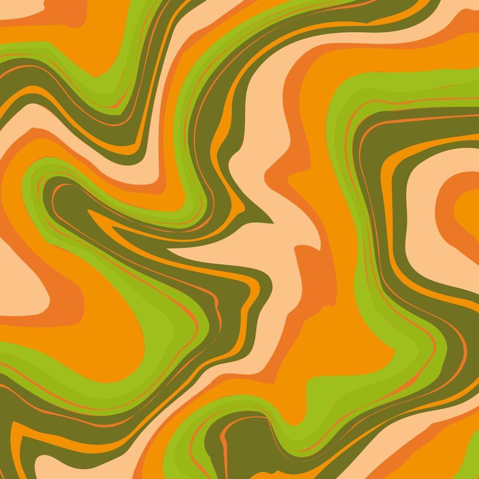 textura de mármore nas cores laranja e verdes. imagem vetorial abstrata. vetor