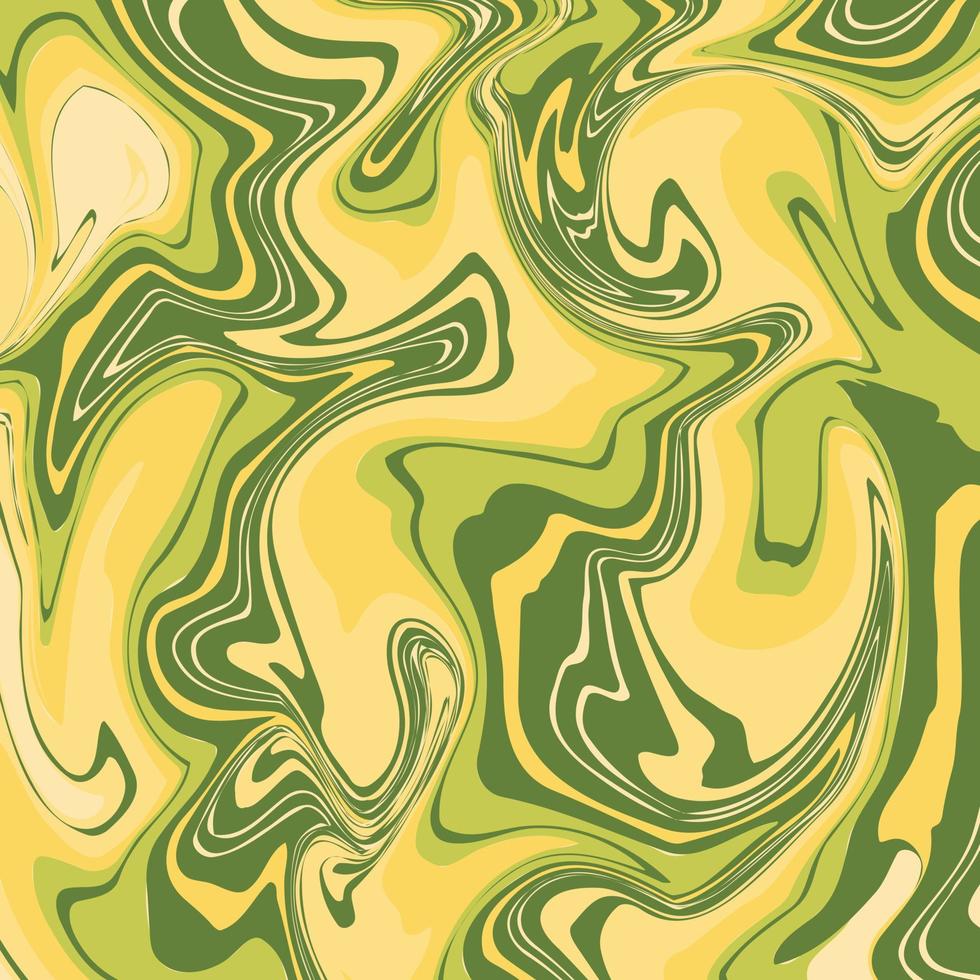 textura de mármore nas cores amarelas e verdes. imagem vetorial abstrata. vetor