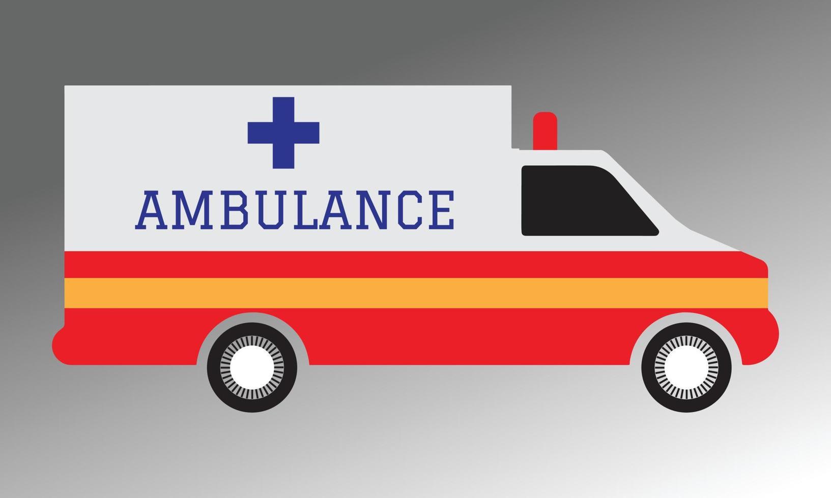 ilustração vetorial de ambulância vetor