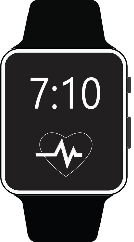 ícone de smartwatch em fundo branco. estilo plano. sinal de