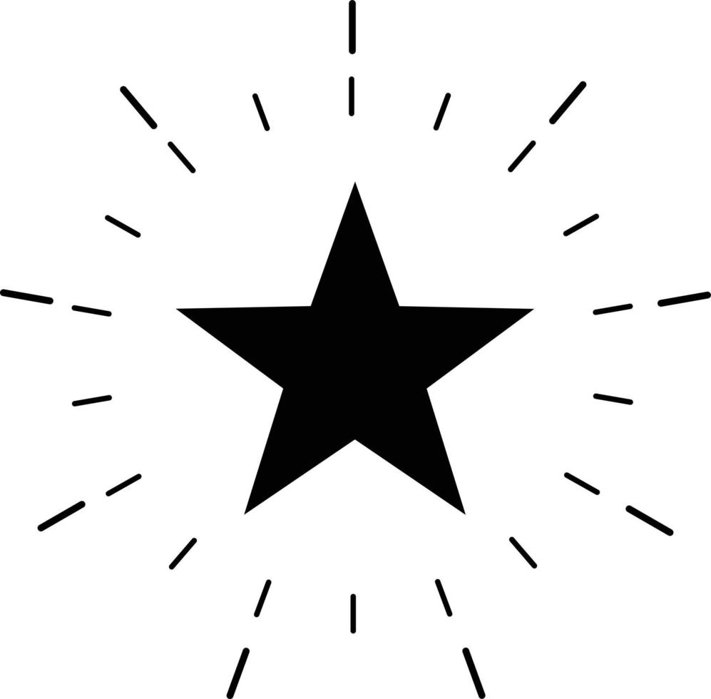 ícone de excelência em fundo branco. estilo plano. ícone de excelente qualidade para o design do seu site, logotipo, aplicativo, interface do usuário. símbolo de brilho da estrela. estrela com sinal de brilho starburst. vetor