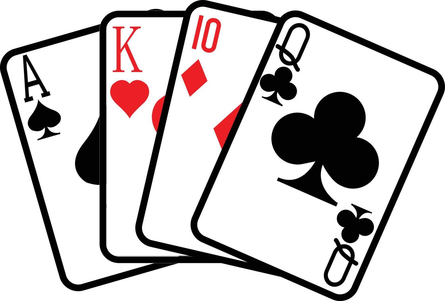 ícone de baralho em fundo branco. estilo plano. jogando cartas de pôquer para o design do seu site, logotipo, aplicativo, interface do usuário. símbolo de cartas de jogo. sinal de cartão de pôquer. vetor