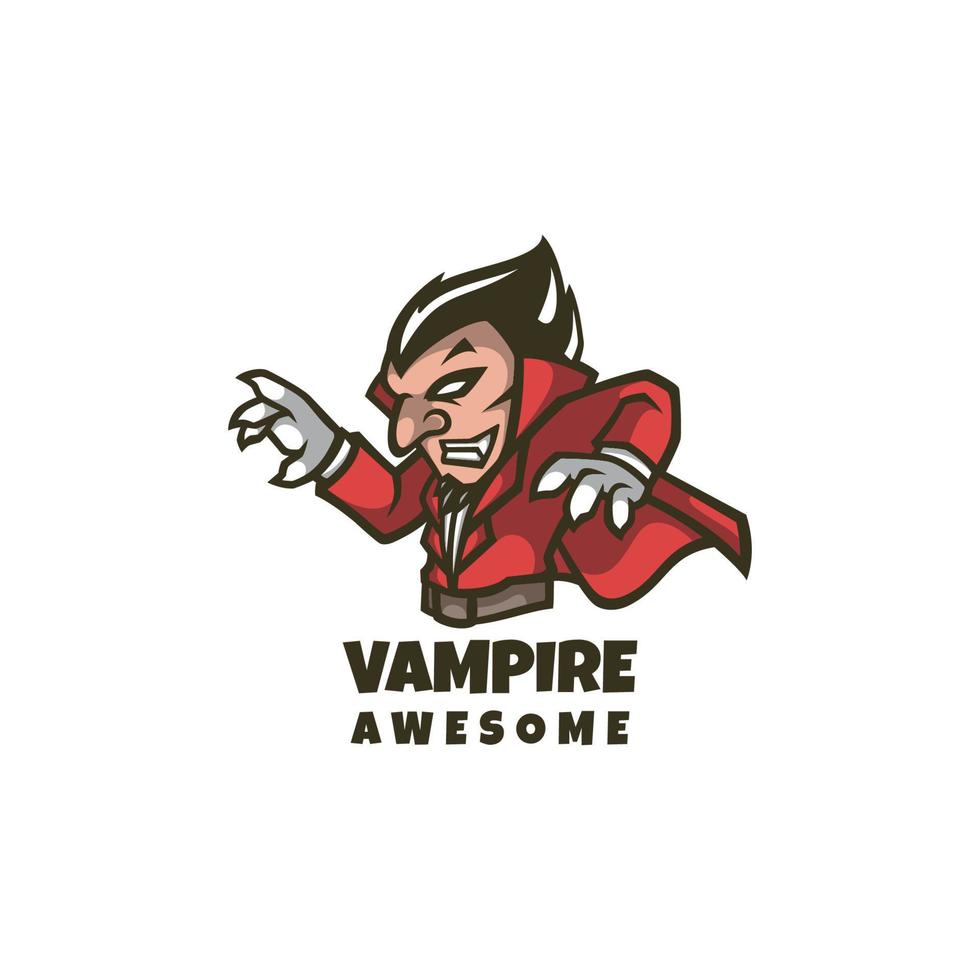 gráfico de ilustração vetorial de vampiro, bom para design de logotipo vetor
