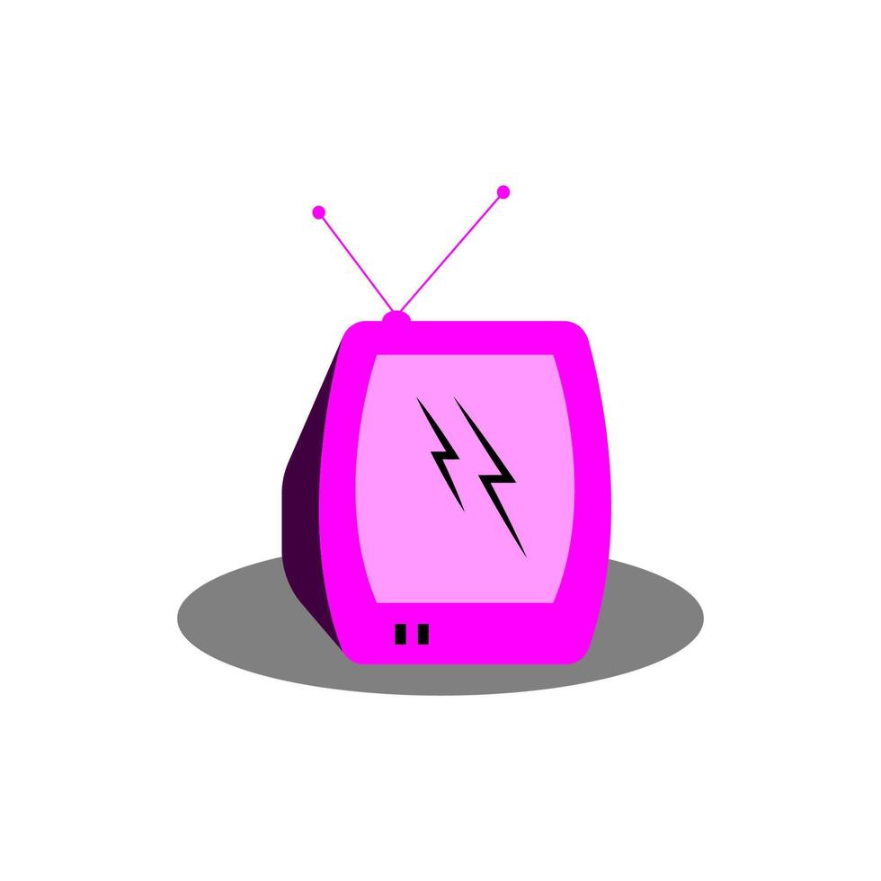 design de ilustração vetorial de televisão vetor