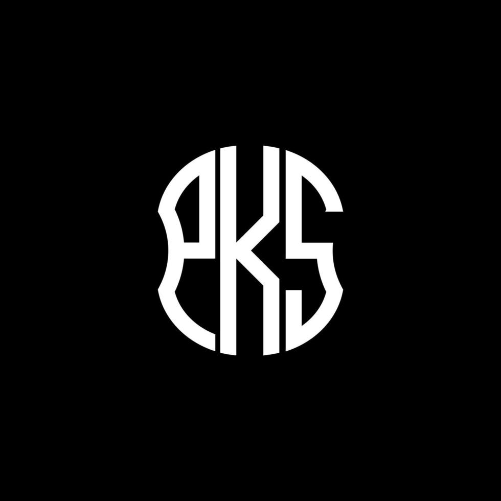 pks carta logotipo abstrato design criativo. pk design exclusivo vetor