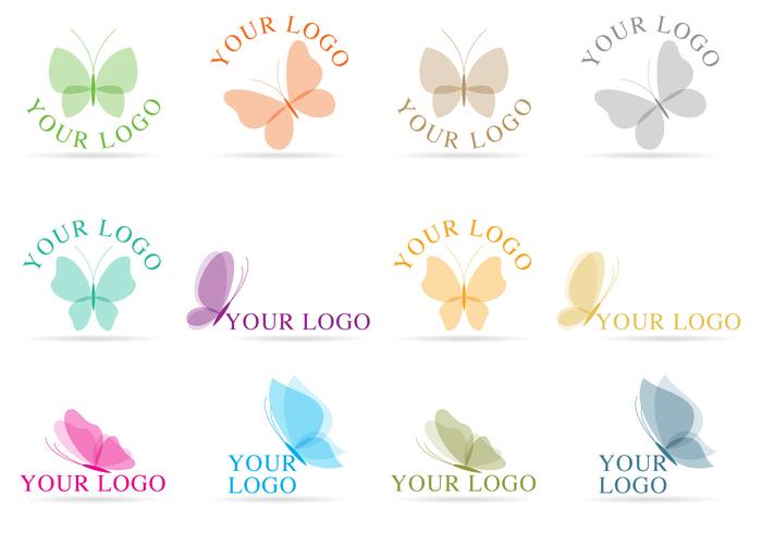 Vetores do logotipo da borboleta