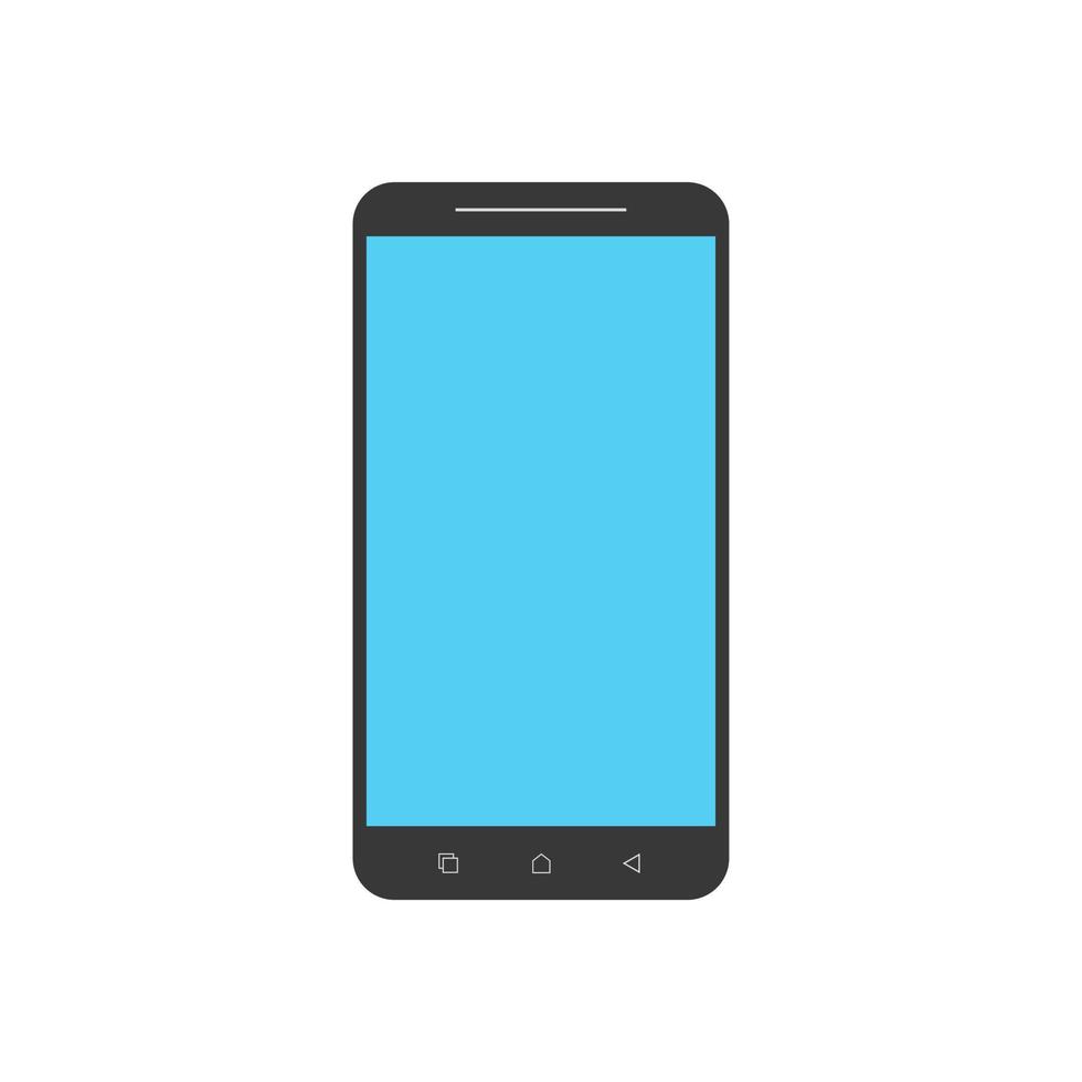 moldura do smartphone ícones de botão home moderno isolado tecnologia de exibição de tela sensível ao toque vetor