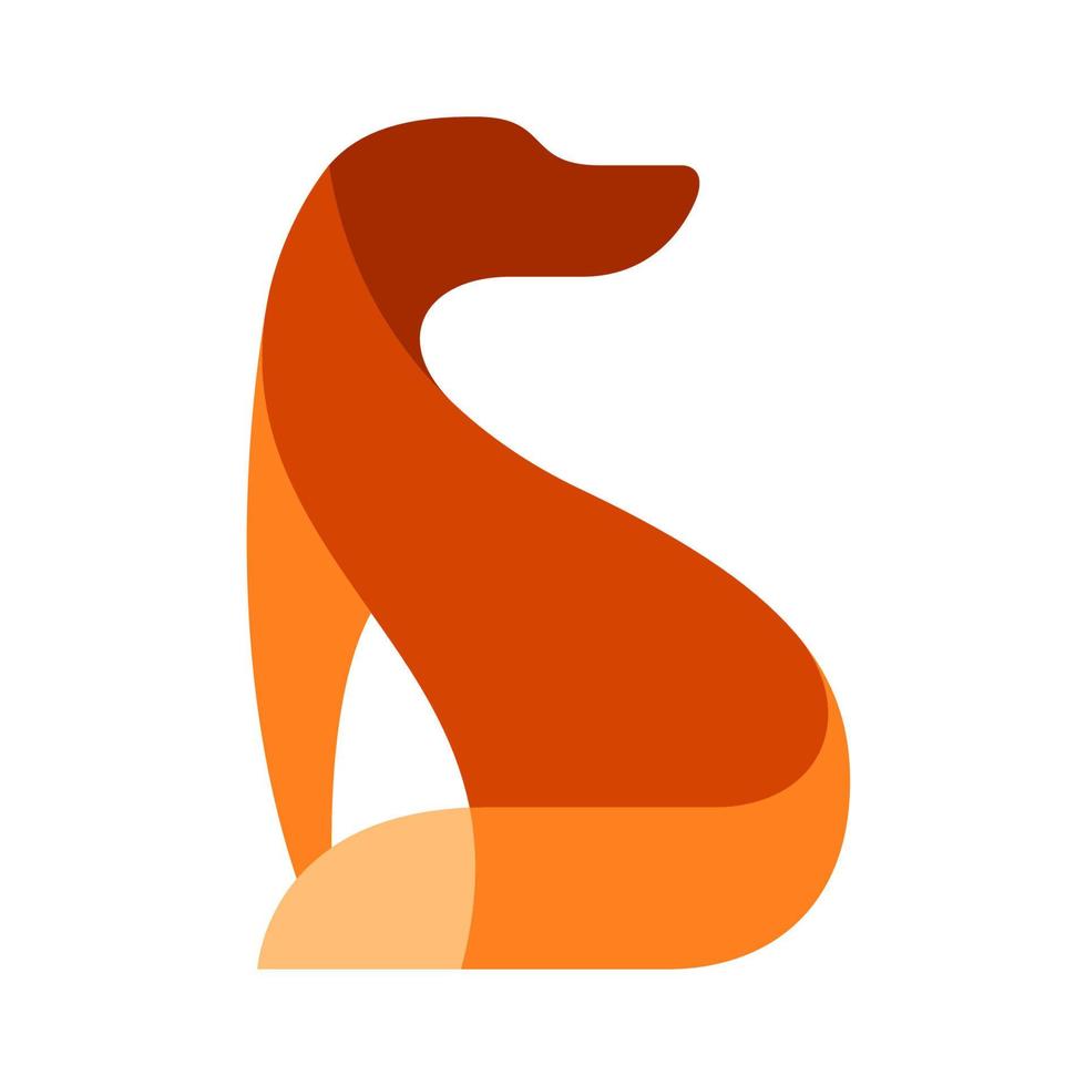 design de ícone de logotipo de animal de estimação de cachorro vetor