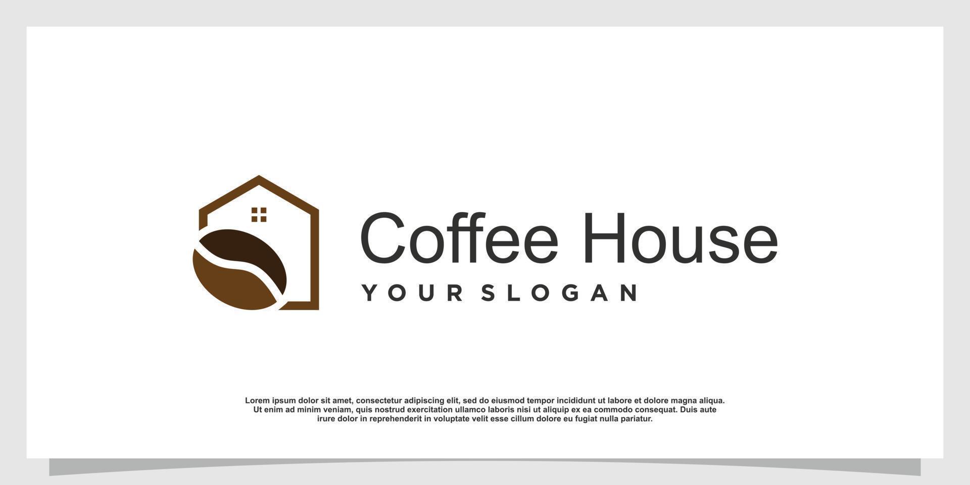 logotipo de café com elemento criativo premium vector parte 6