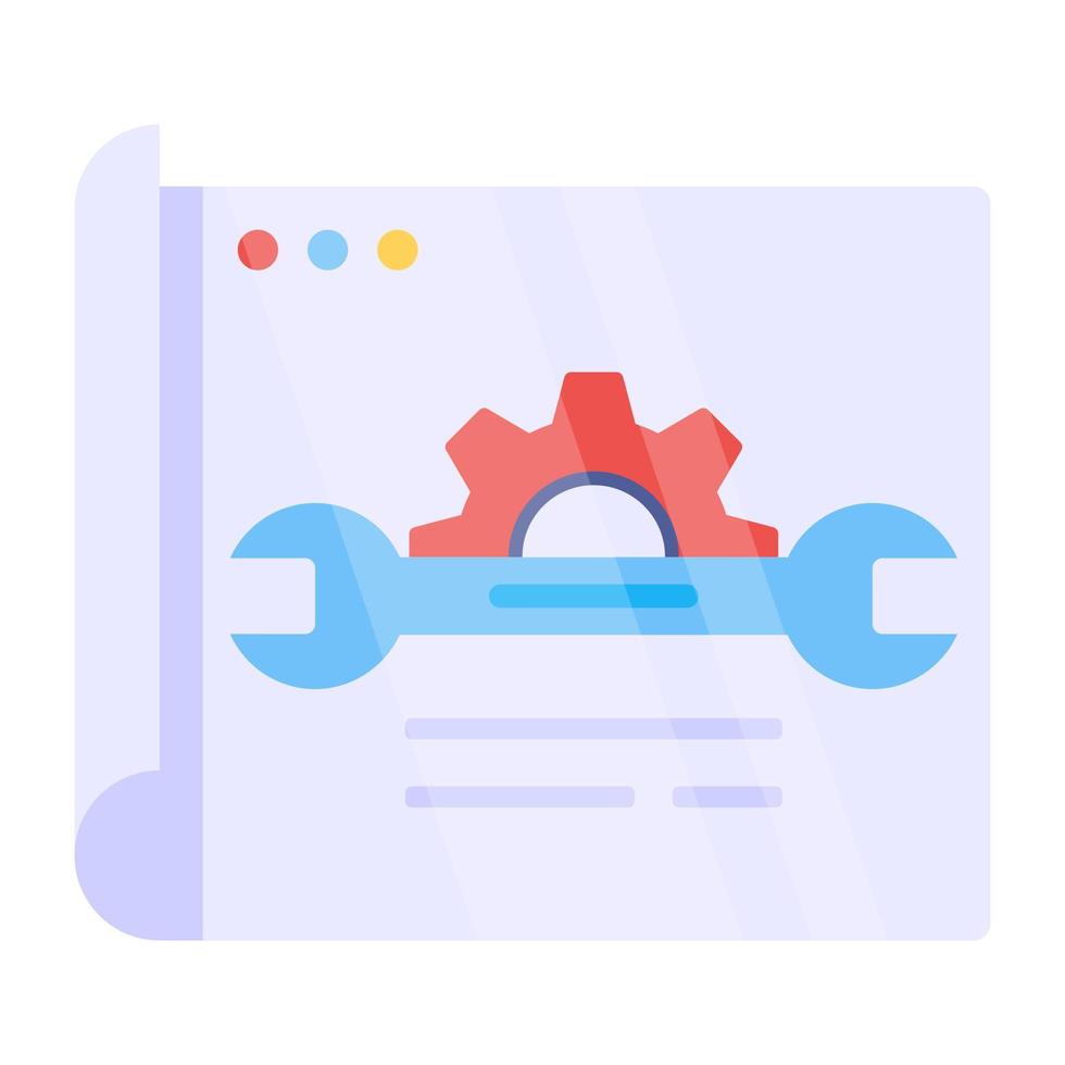 ícone de design moderno de configuração de arquivo vetor