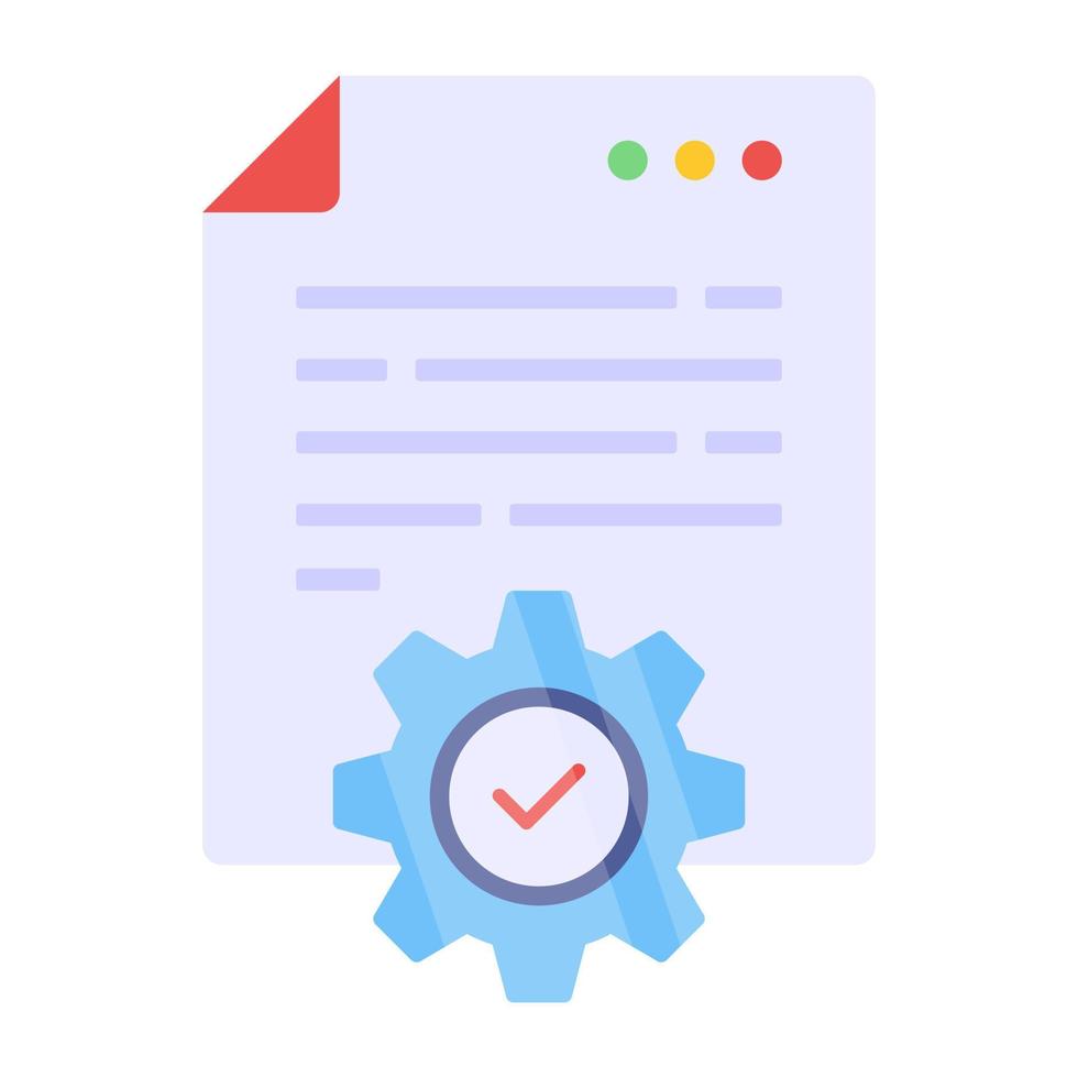 ícone de design moderno de configuração de arquivo vetor