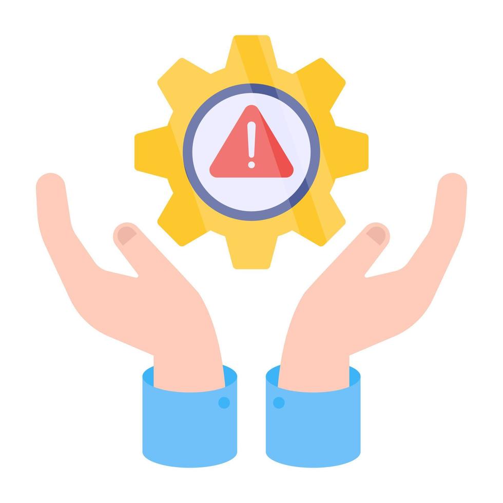 ícone de design perfeito de gerenciamento de risco vetor