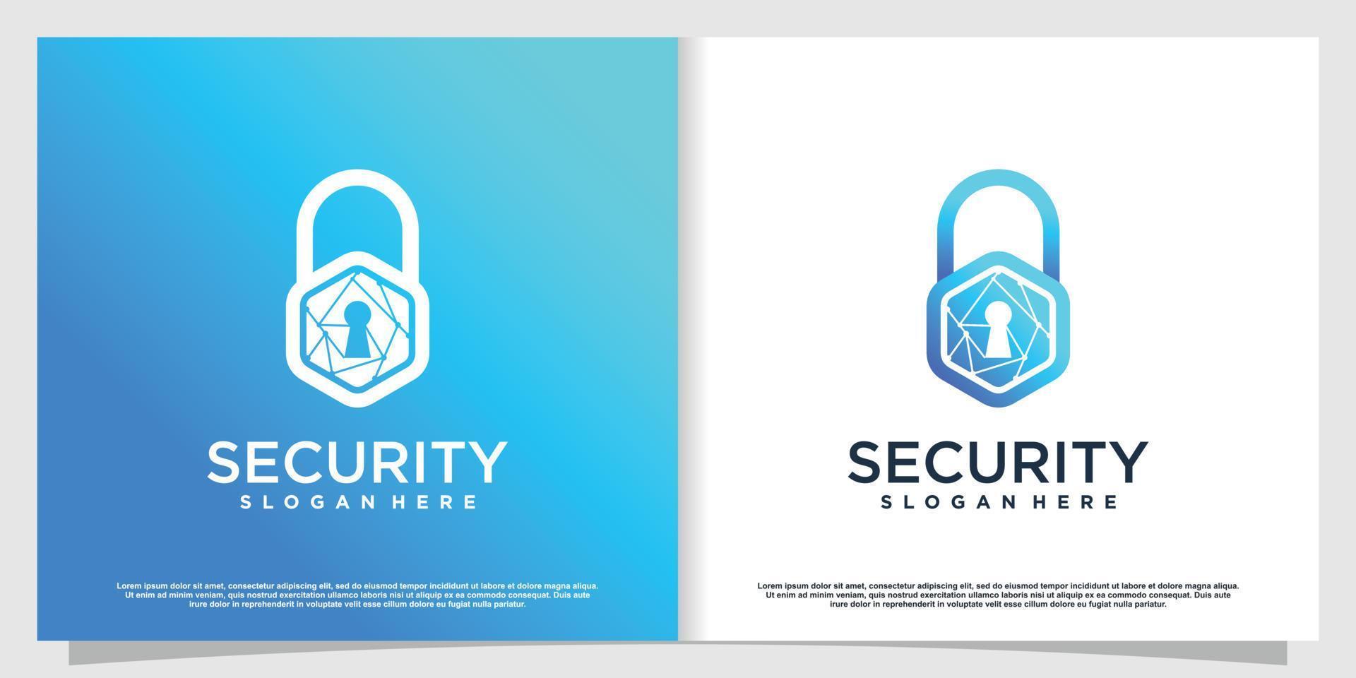 logotipo de segurança com vetor premium de estilo moderno parte 3