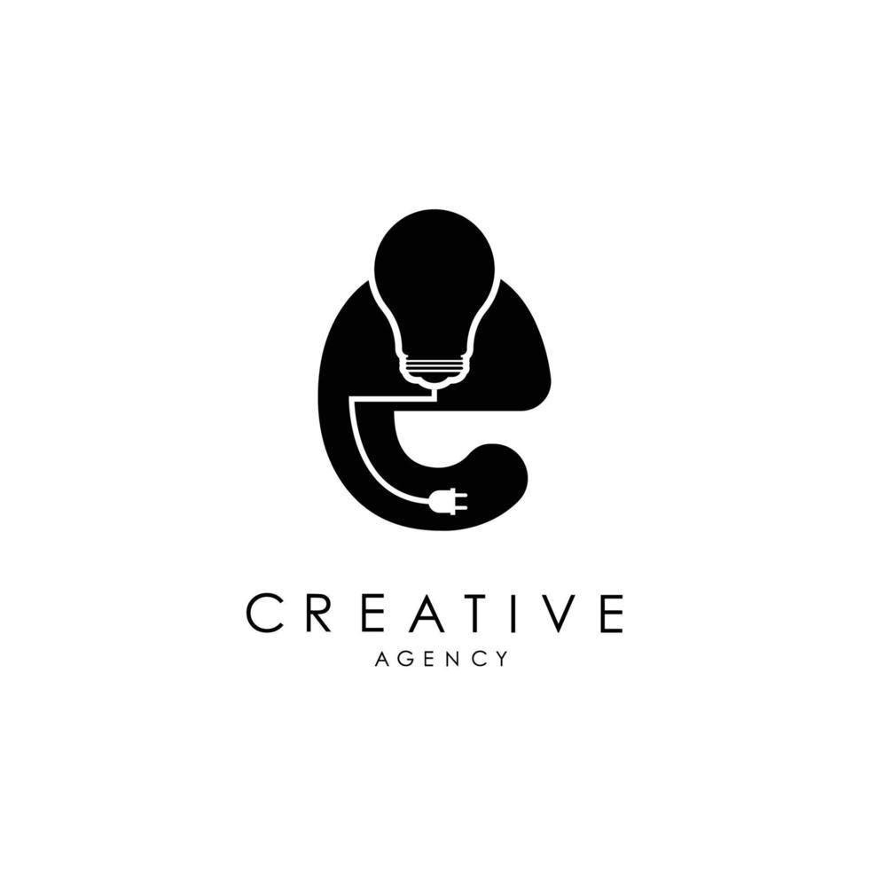 design de logotipo de carta criativa com logotipo de peso leve de ícone de letra e com design vetorial elegante. vetor
