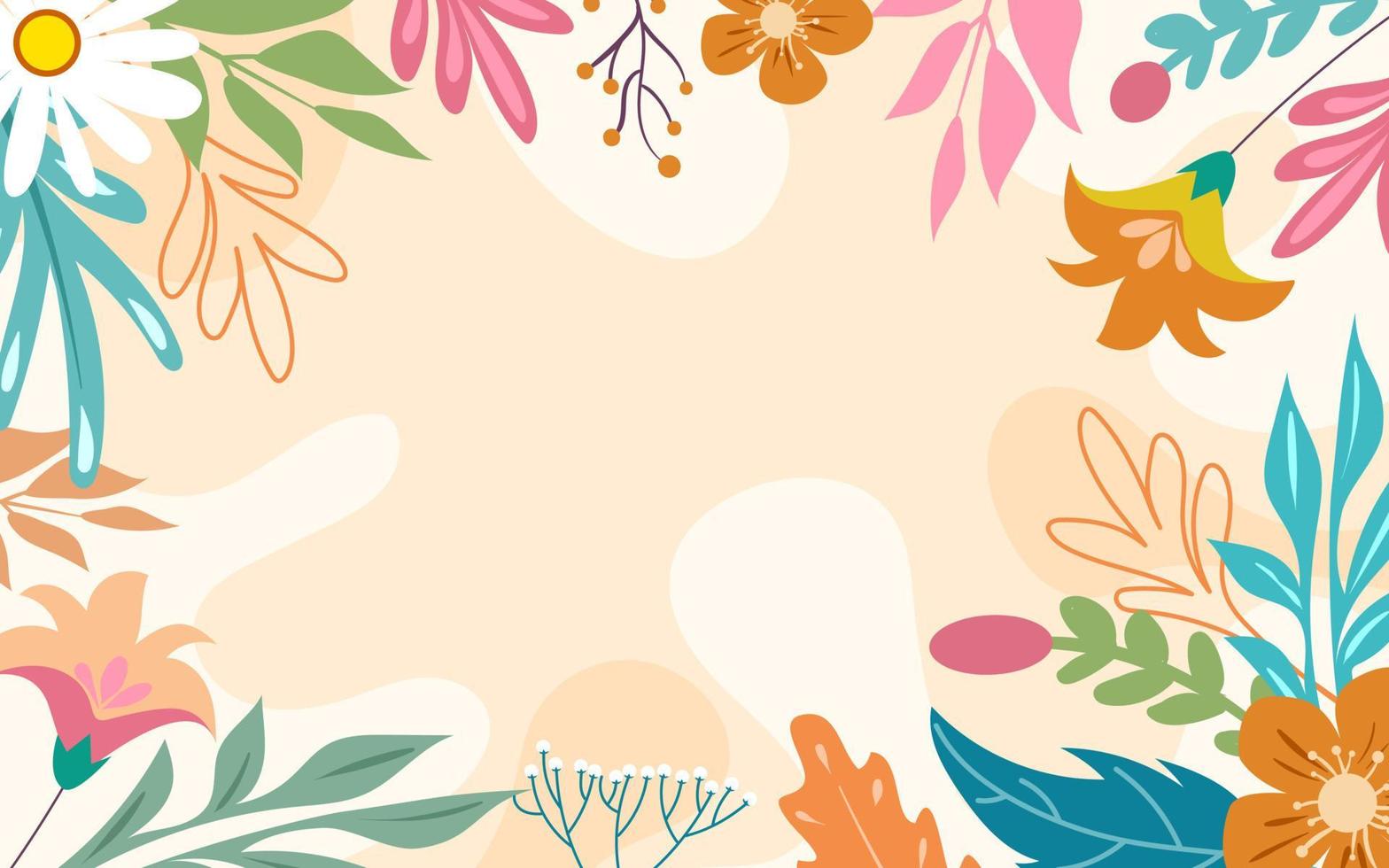 design plano de fundo floral de natureza vetor