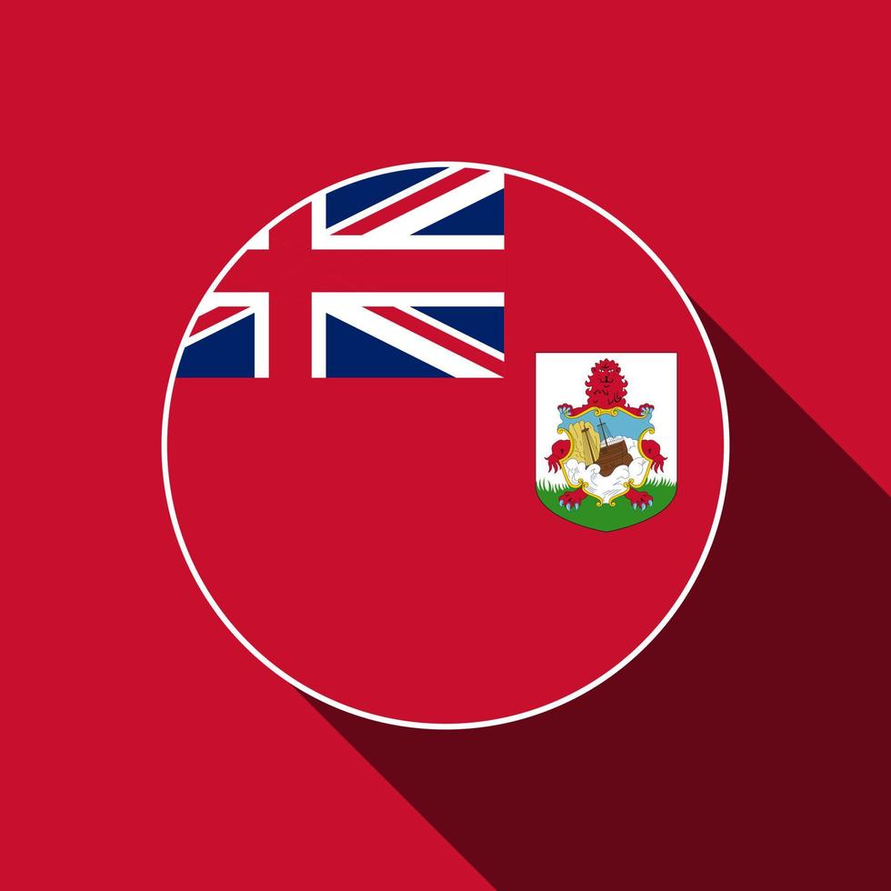 país bermudas. bandeira das bermudas. ilustração vetorial. vetor