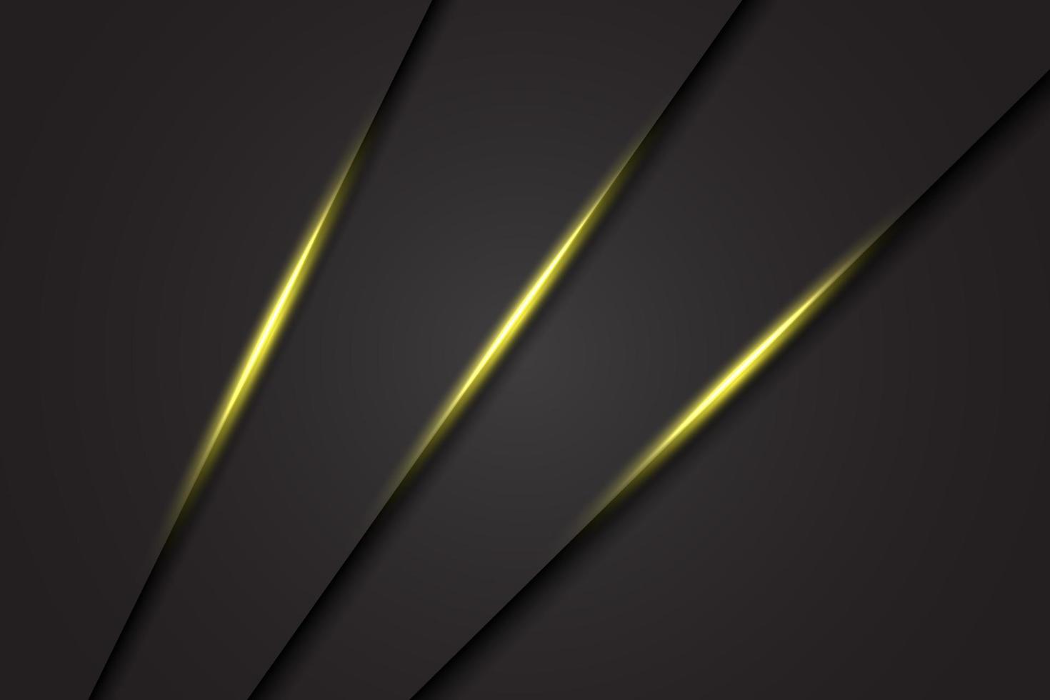 triângulo de barra de luz verde abstrato no design cinza escuro moderno luxo futurista tecnologia fundo ilustração vetorial. vetor