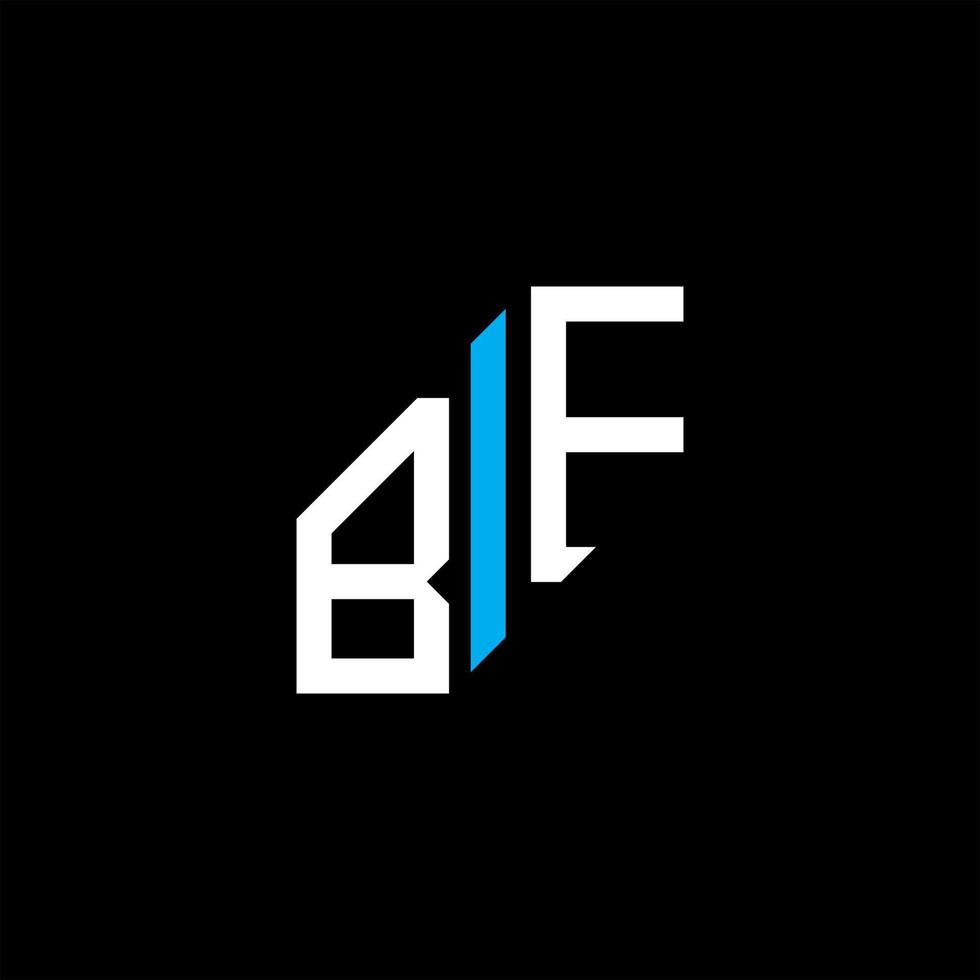 design criativo do logotipo da carta bf com gráfico vetorial vetor