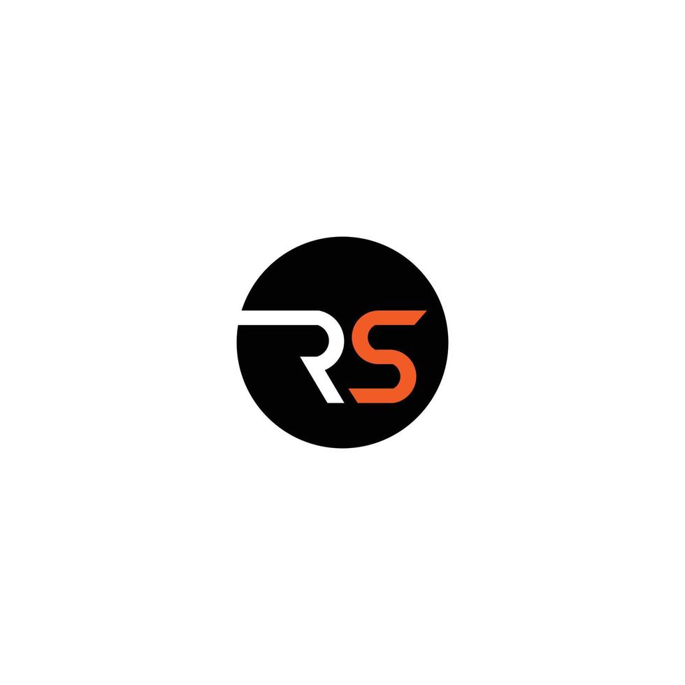 ilustração simples do logotipo r e s adequada para logotipos de marcas e outros vetor