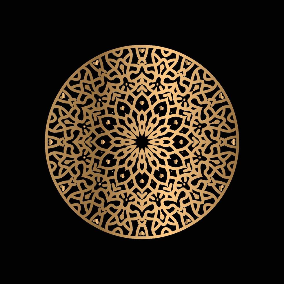 design de fundo de logotipo de arte de flor de mandala vetor